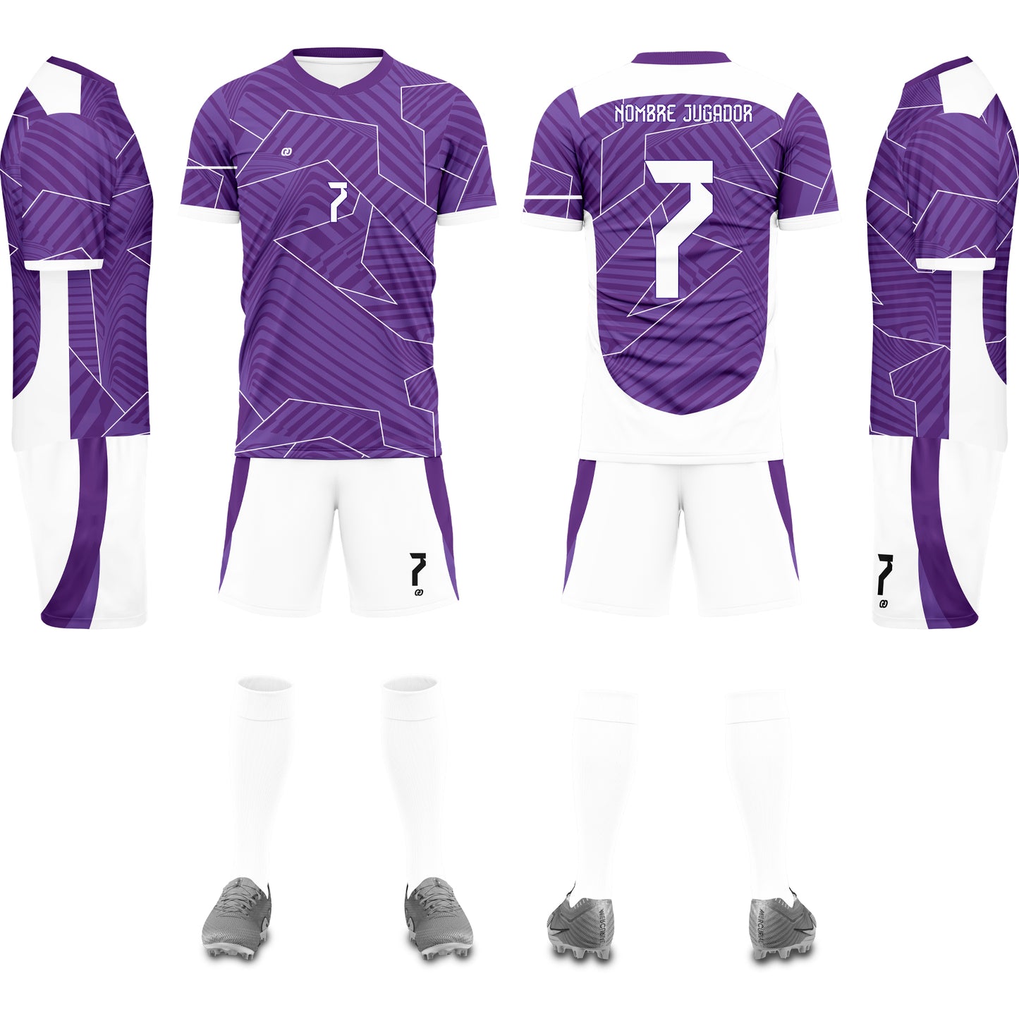UNIFORME DE FÚTBOL PURPLE LINES (28)
