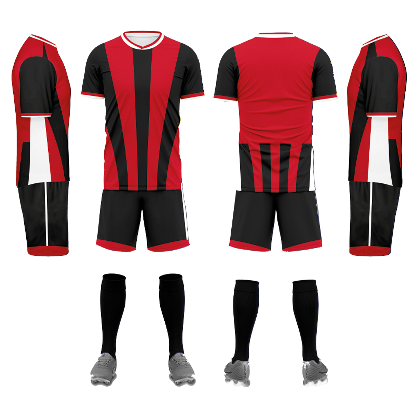 UNIFORME DE FÚTBOL BLACK AND RED (4)