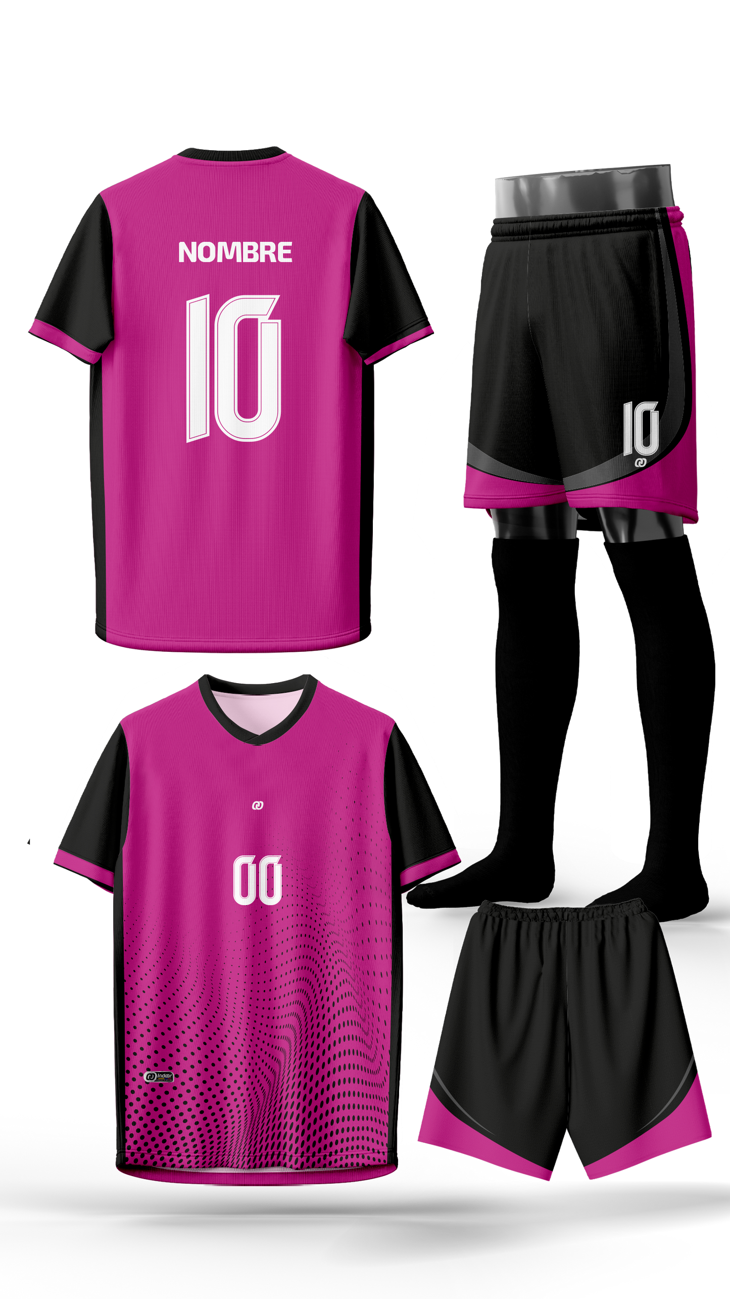 UNIFORME DE FÚTBOL PINK DARK (71)