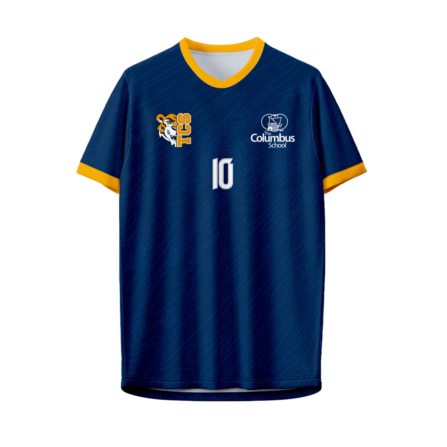 CAMISETA AZUL COLUMBUS SCHOOL