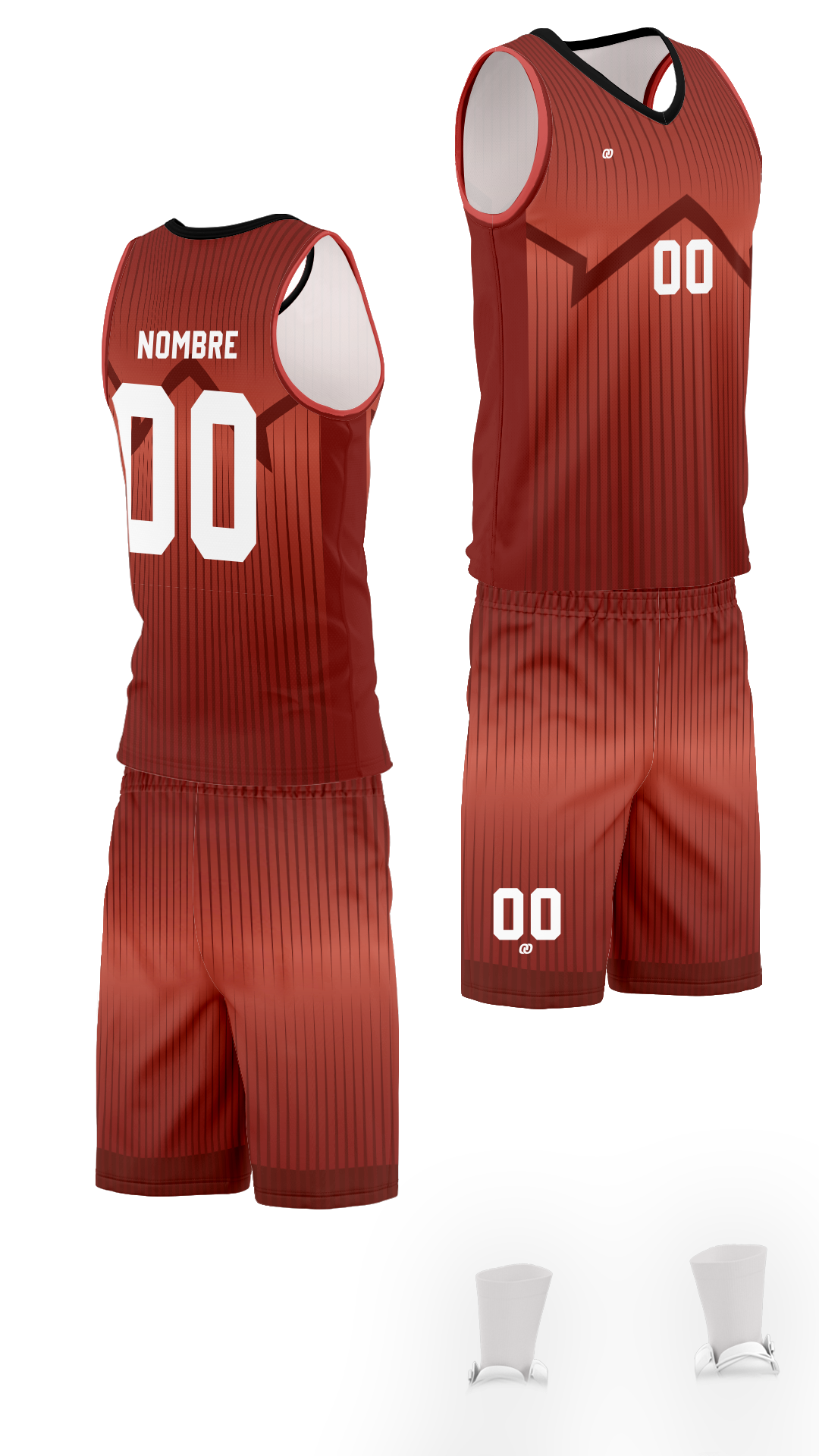 UNIFORME DE VOLEI LINES RED (12)