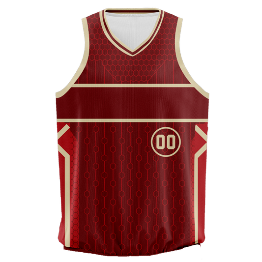 UNIFORME BASKET RED TEXTURE (13)