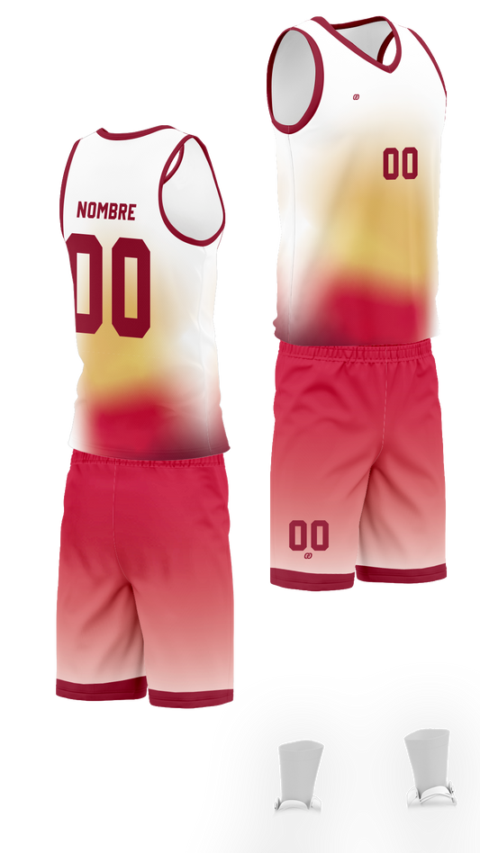 UNIFORME DE VOLEI WHITE DEGRD (15)