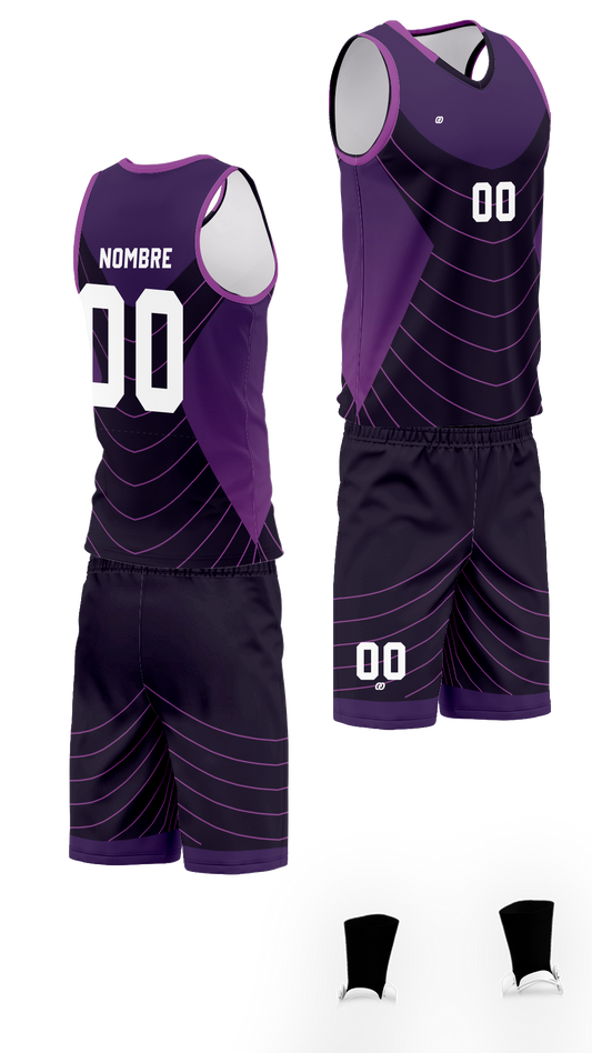 UNIFORME DE VOLEI PURPLE OND (20)