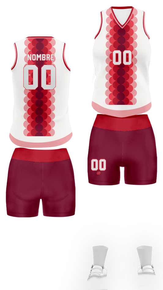 UNIFORME VOLEI WHITE RED (21)