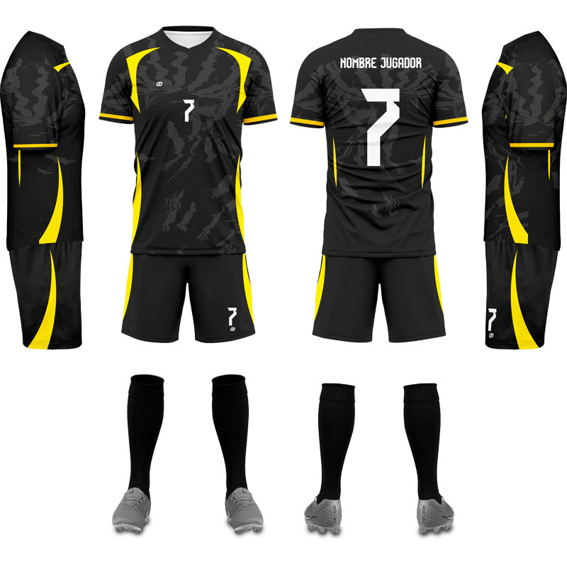 UNIFORME DE FÚTBOL LIGHTING BLACK (23)