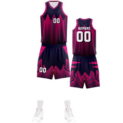 UNIFORME BASKET DARK PINK (23)