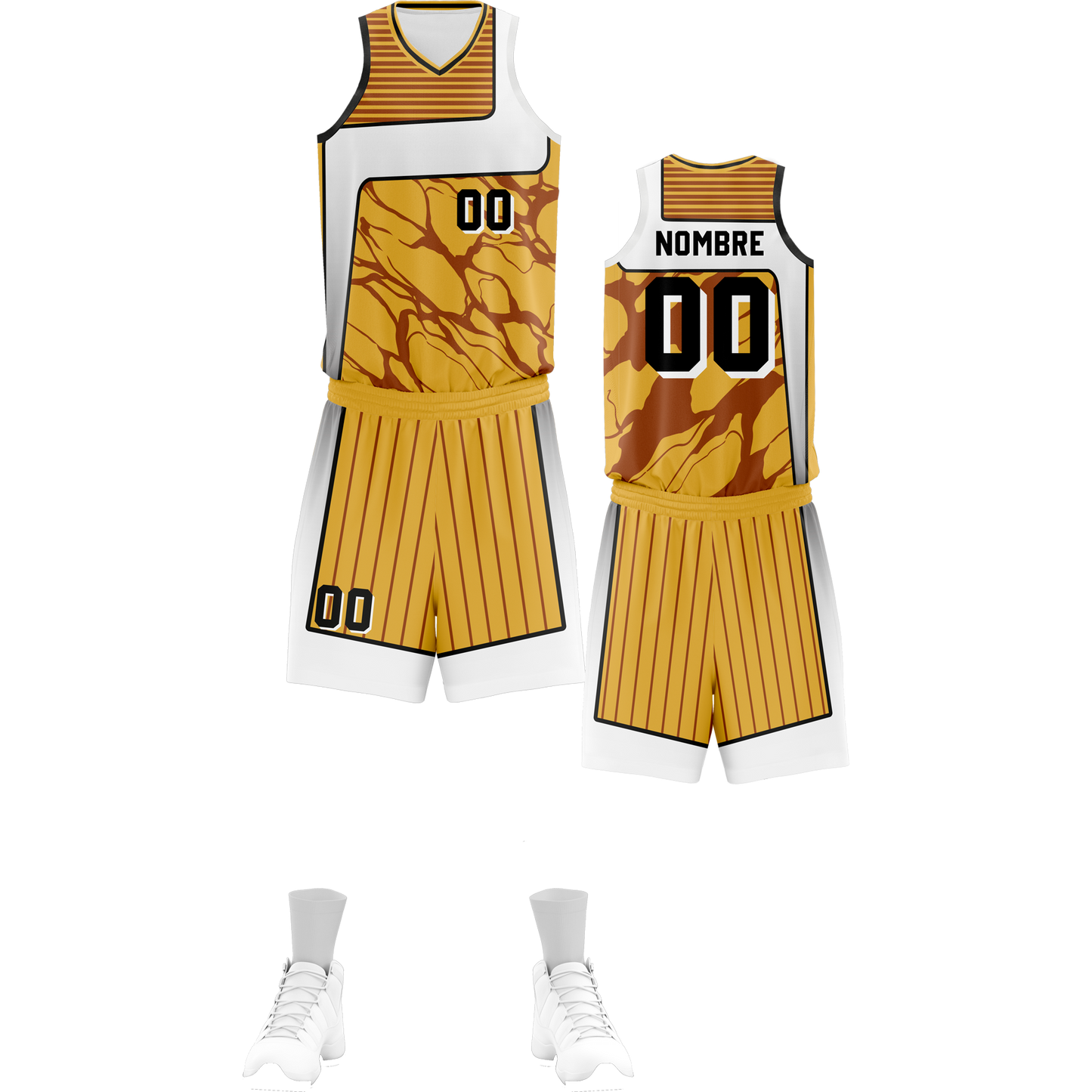 UNIFORME BASKET YELLOW DARK (30)