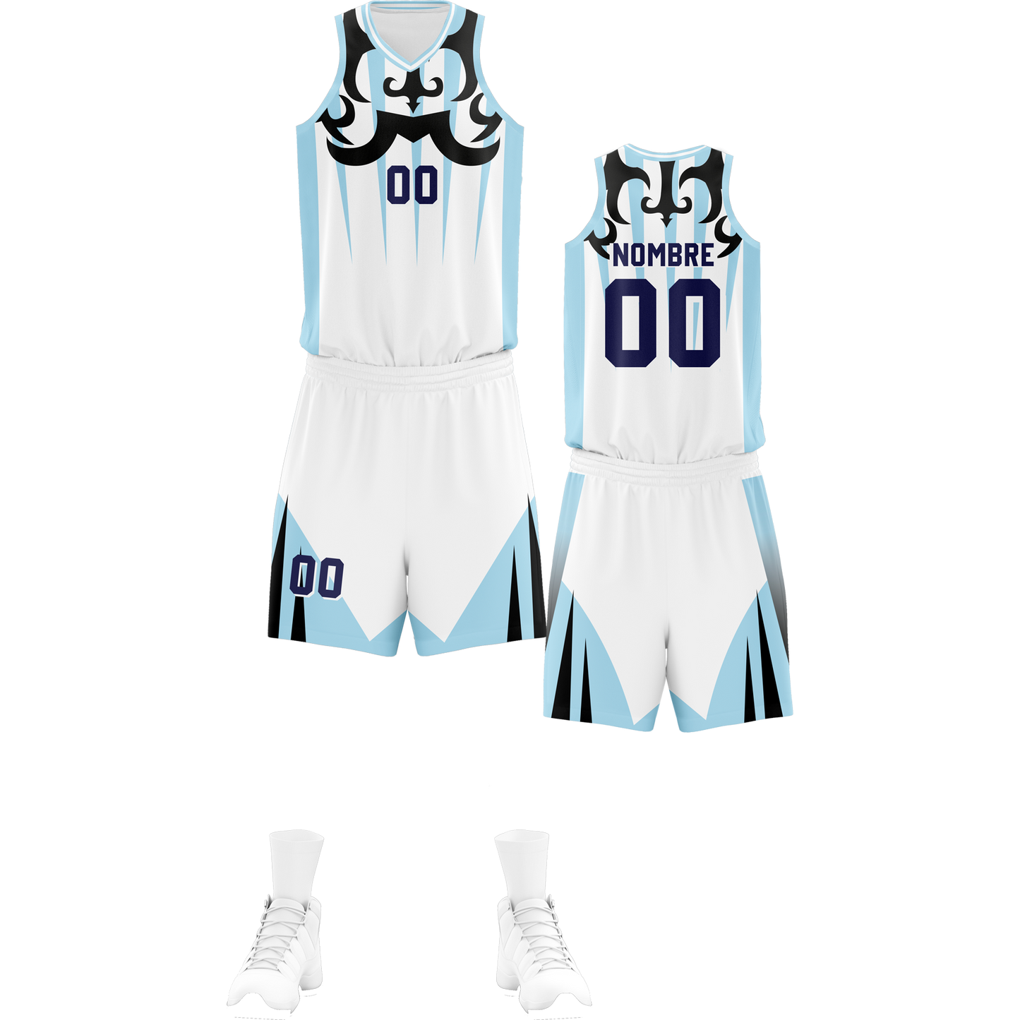 UNIFORME BASKET MASK BLUE (31)