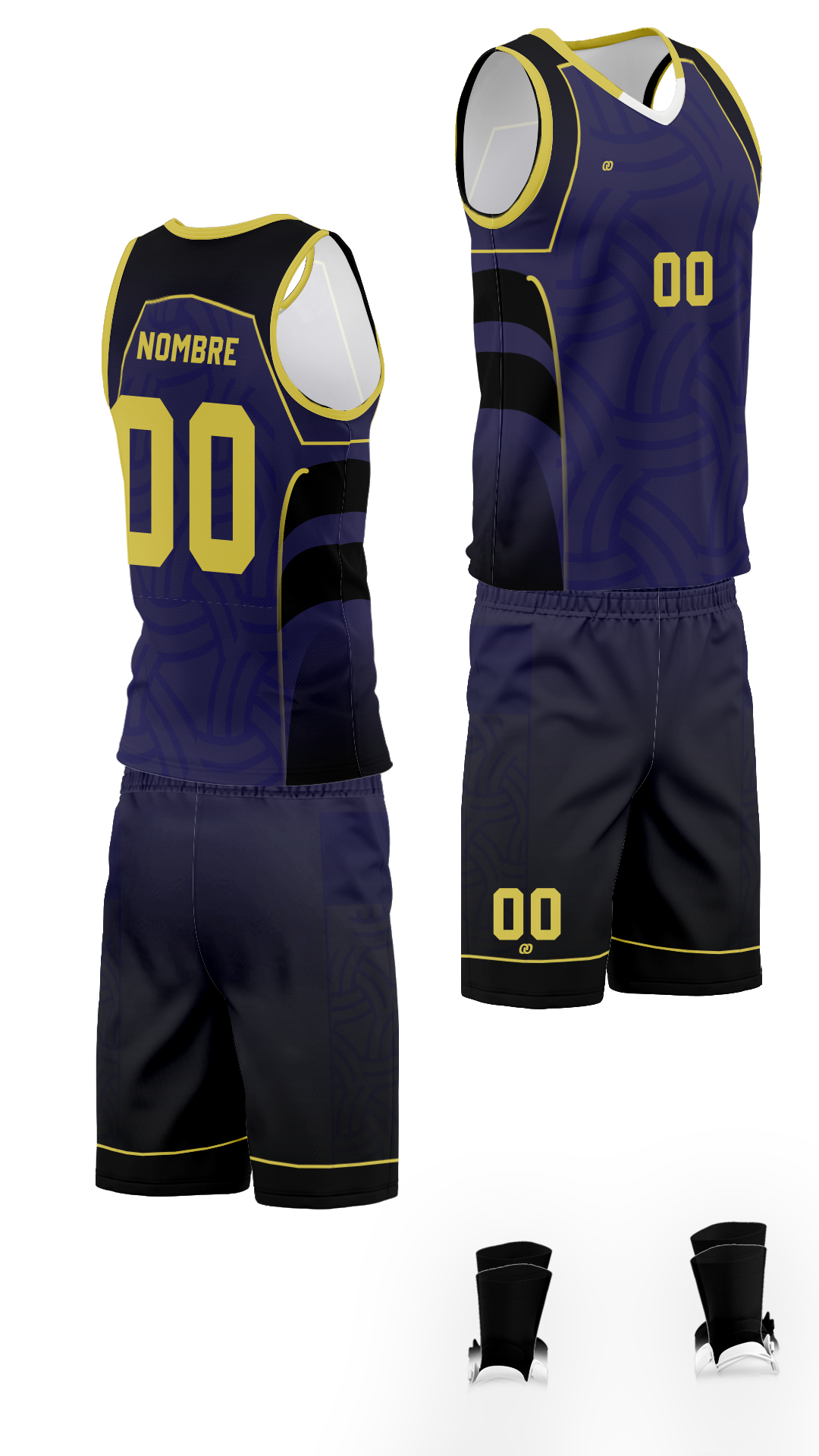 UNIFORME DE VOLEI BLACK PURPL (33)