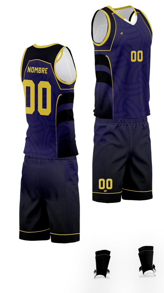 UNIFORME DE VOLEI BLACK PURPL (33)