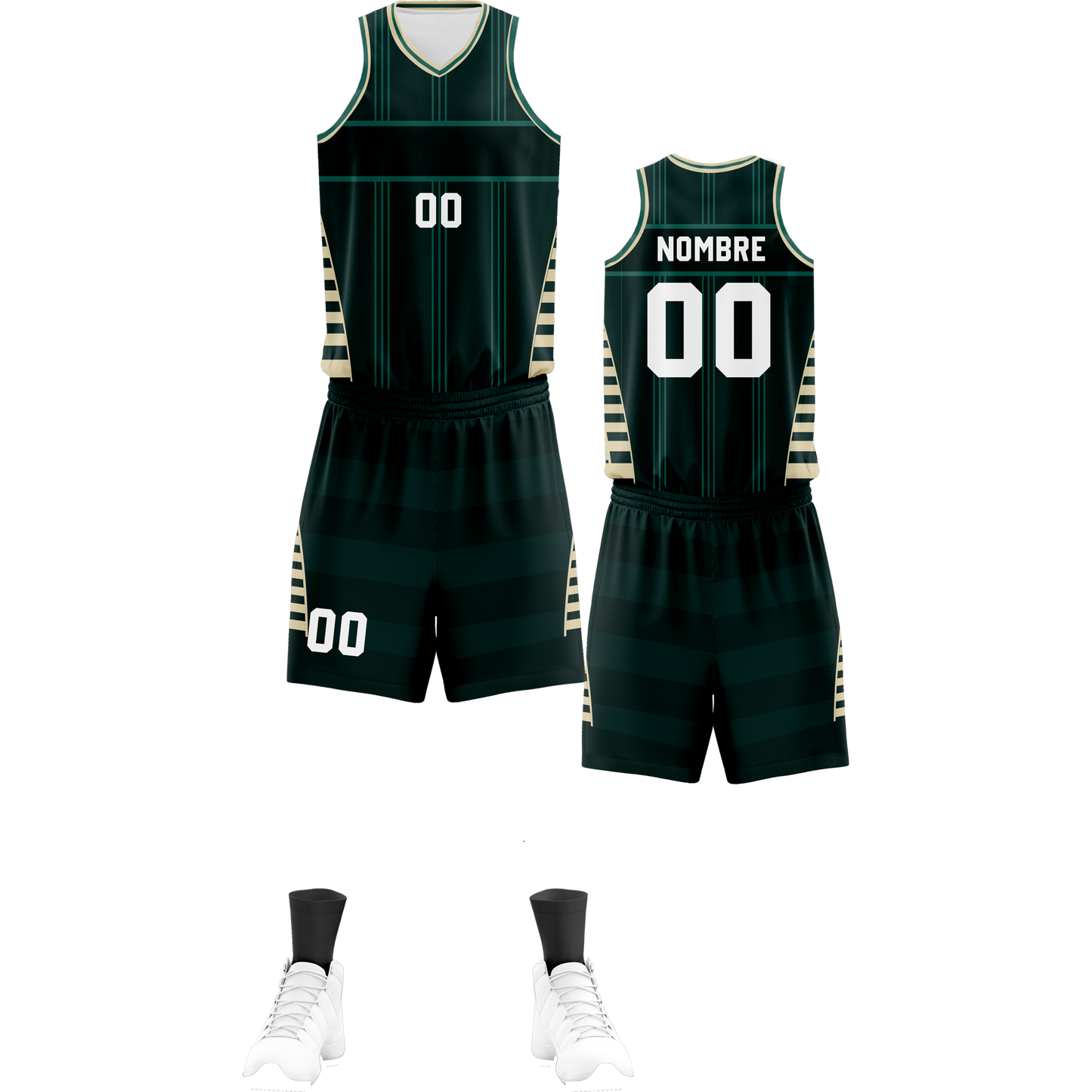 UNIFORME BASKET JADE LINES (34)