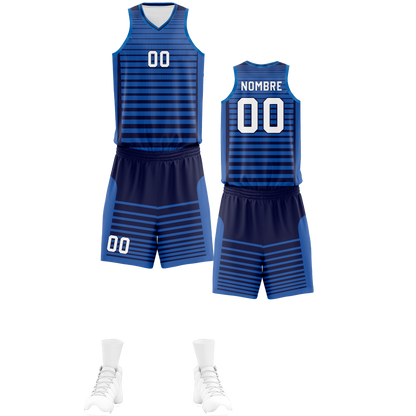 UNIFORME BASKET BLUE LINES (35)
