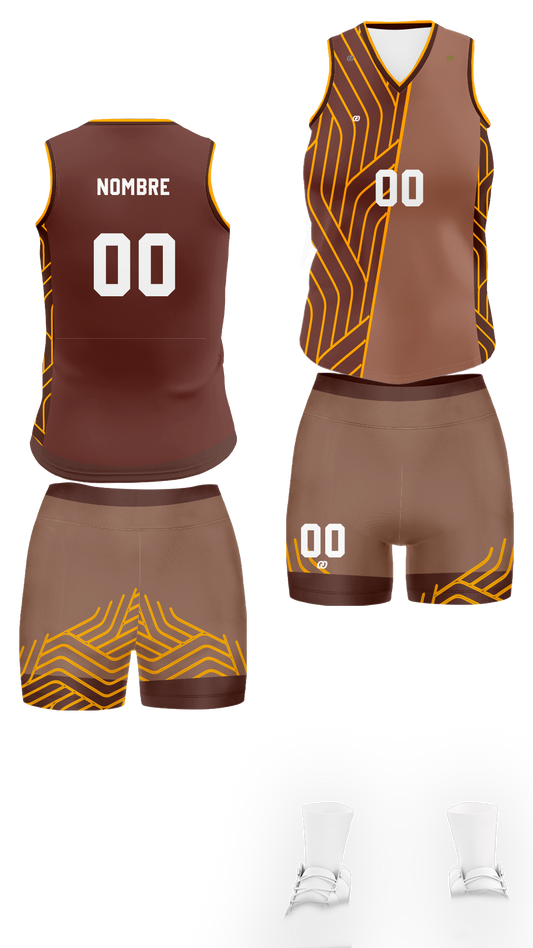 UNIFORME VOLEI HALF BROWN (5)