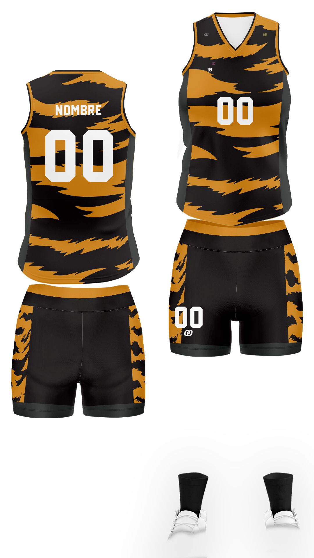 UNIFORME VOLEI BRUSH OR (7)