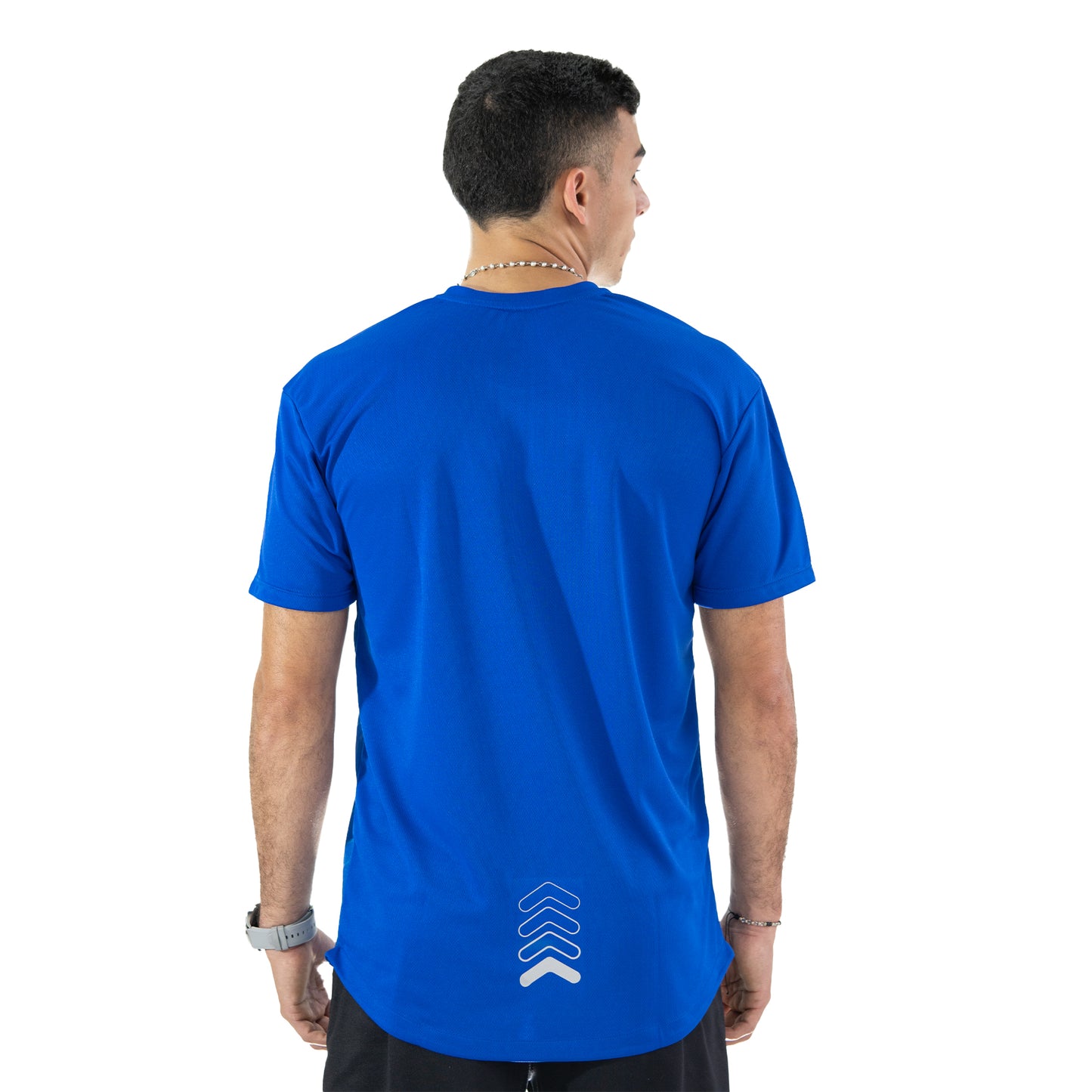 CAMISETA DEPORTIVA TEXTURAS AZUL REY