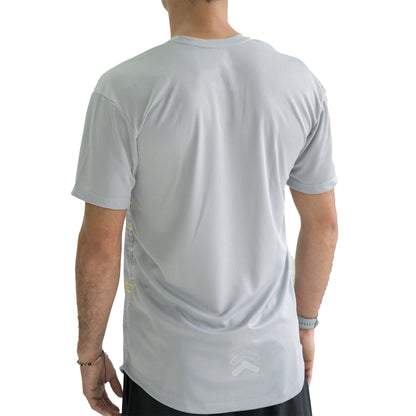 CAMISETA DEPORTIVA TEXTURA GRIS CLARO