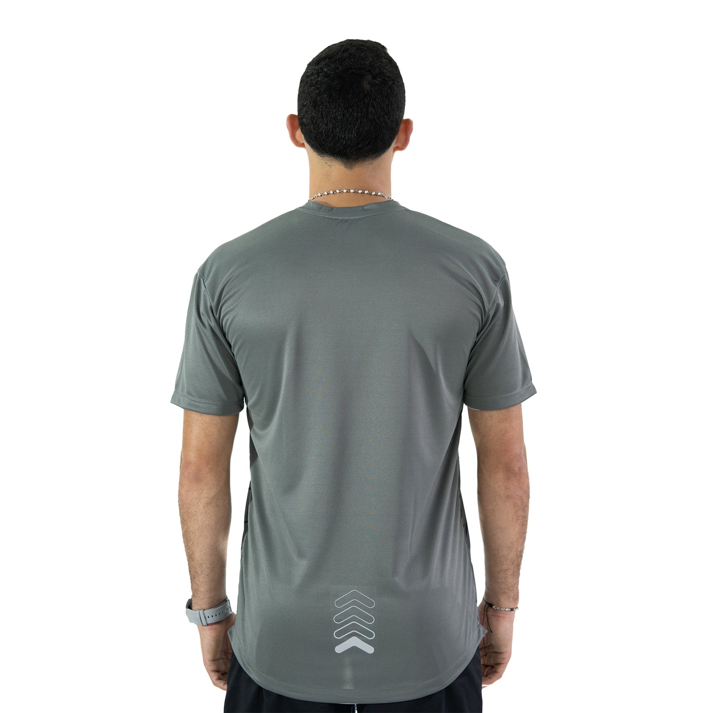 CAMISETA DEPORTIVA TEXTURAS GRIS OSCURO