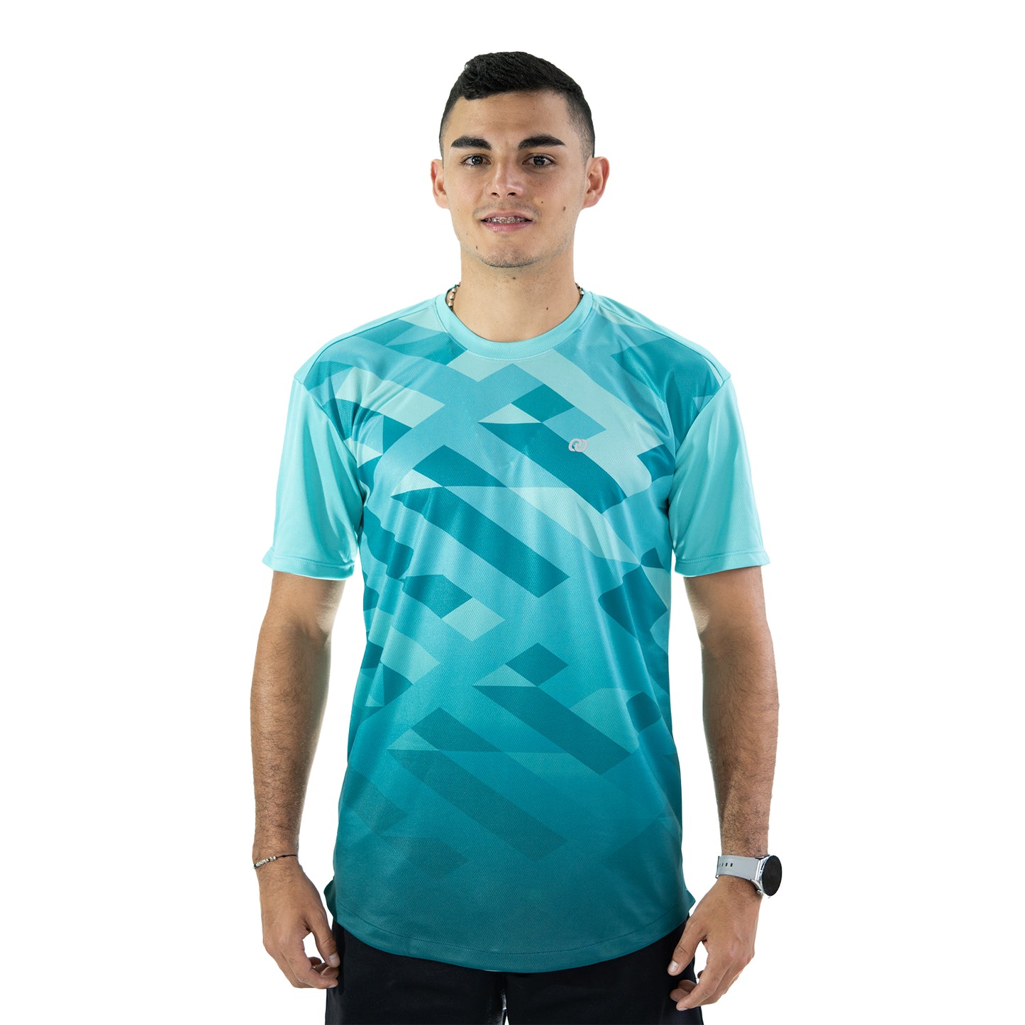 CAMISETA DEPORTIVA TEXTURA VERDE MENTA