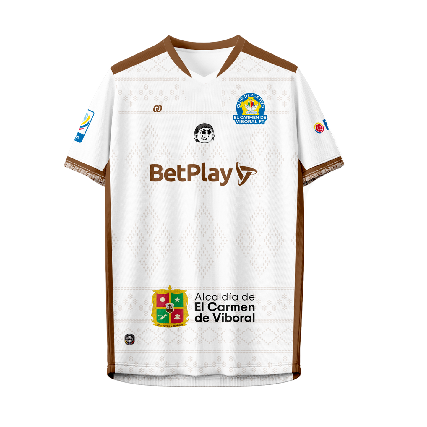 CAMISETA EL CARMEN BLANCA D1