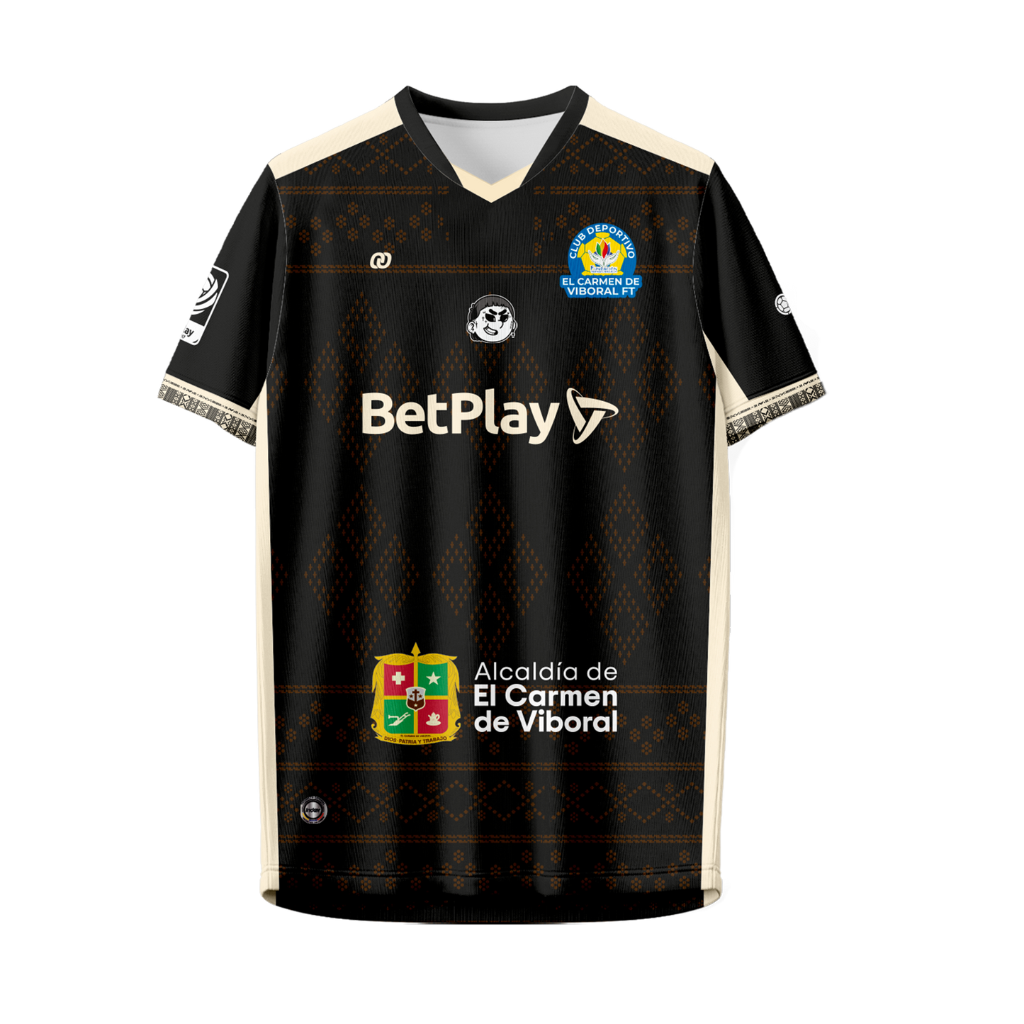 CAMISETA EL CARMEN NEGRA D2