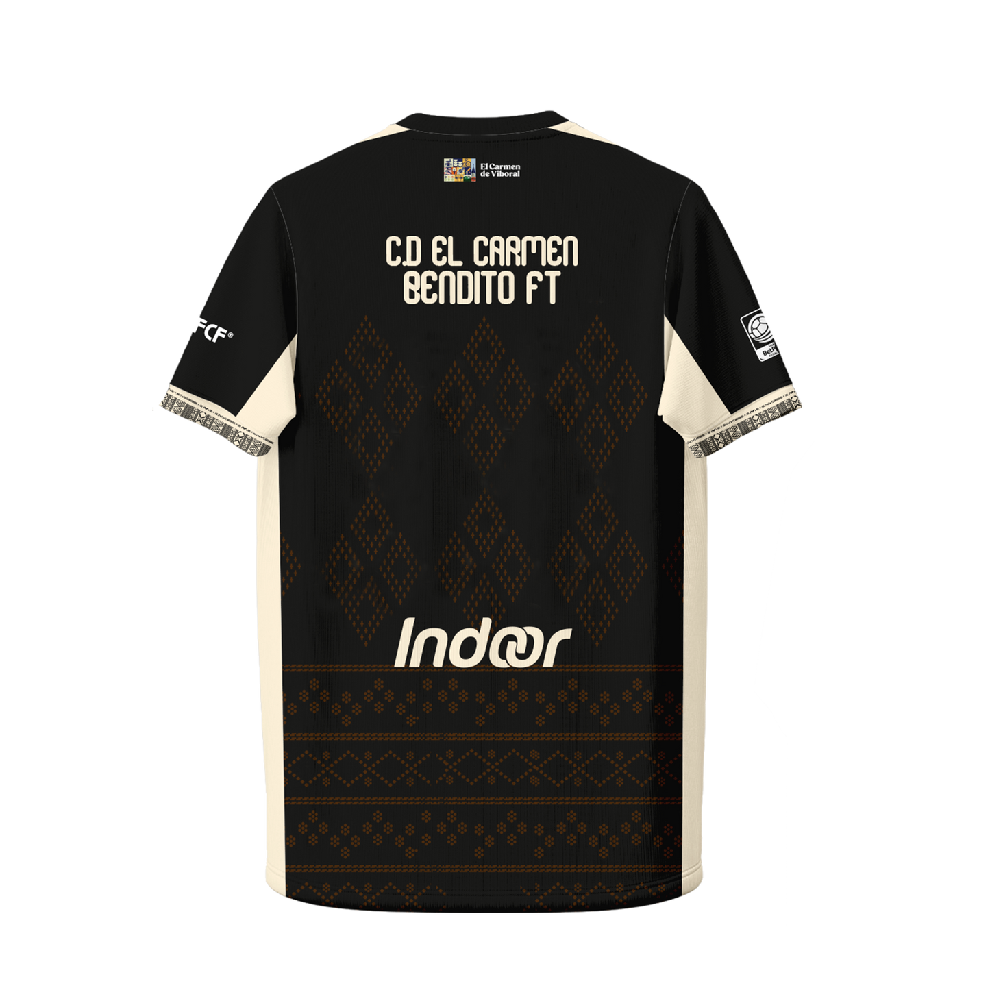 CAMISETA EL CARMEN NEGRA D2