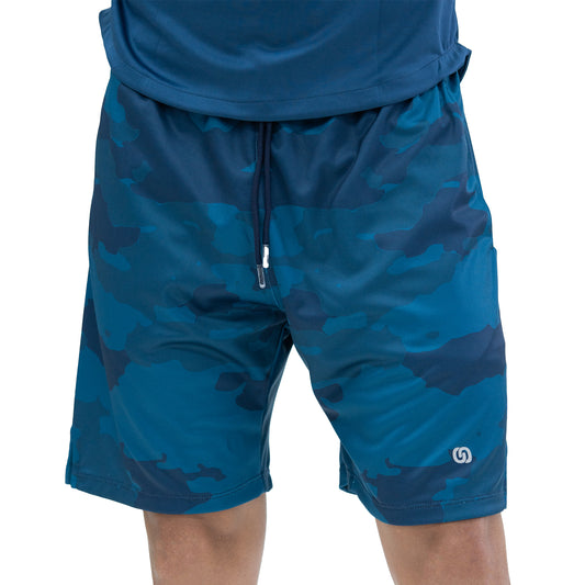 PANTALONETA TRAINING TEXTURA CAMUFLADA AZUL