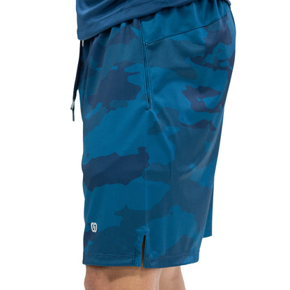 PANTALONETA TRAINING TEXTURA CAMUFLADA AZUL