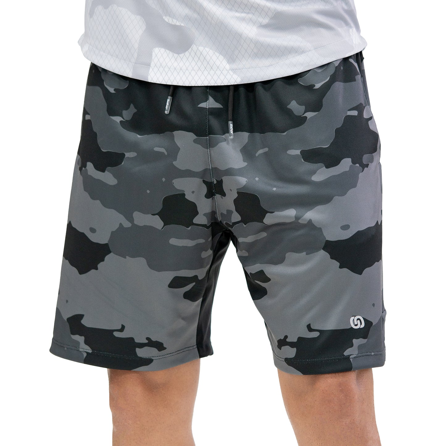 PANTALONETA TRAINING TEXTURA CAMUFLADA NEGRA